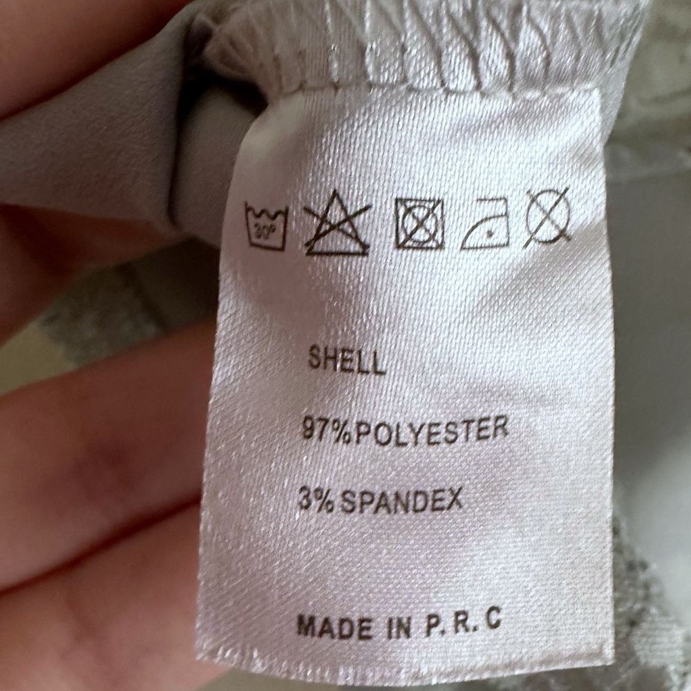 Brandy Melville Dionne Light Blue Satin Lace Trim Cropped Cami Top - Picture 5 of 5